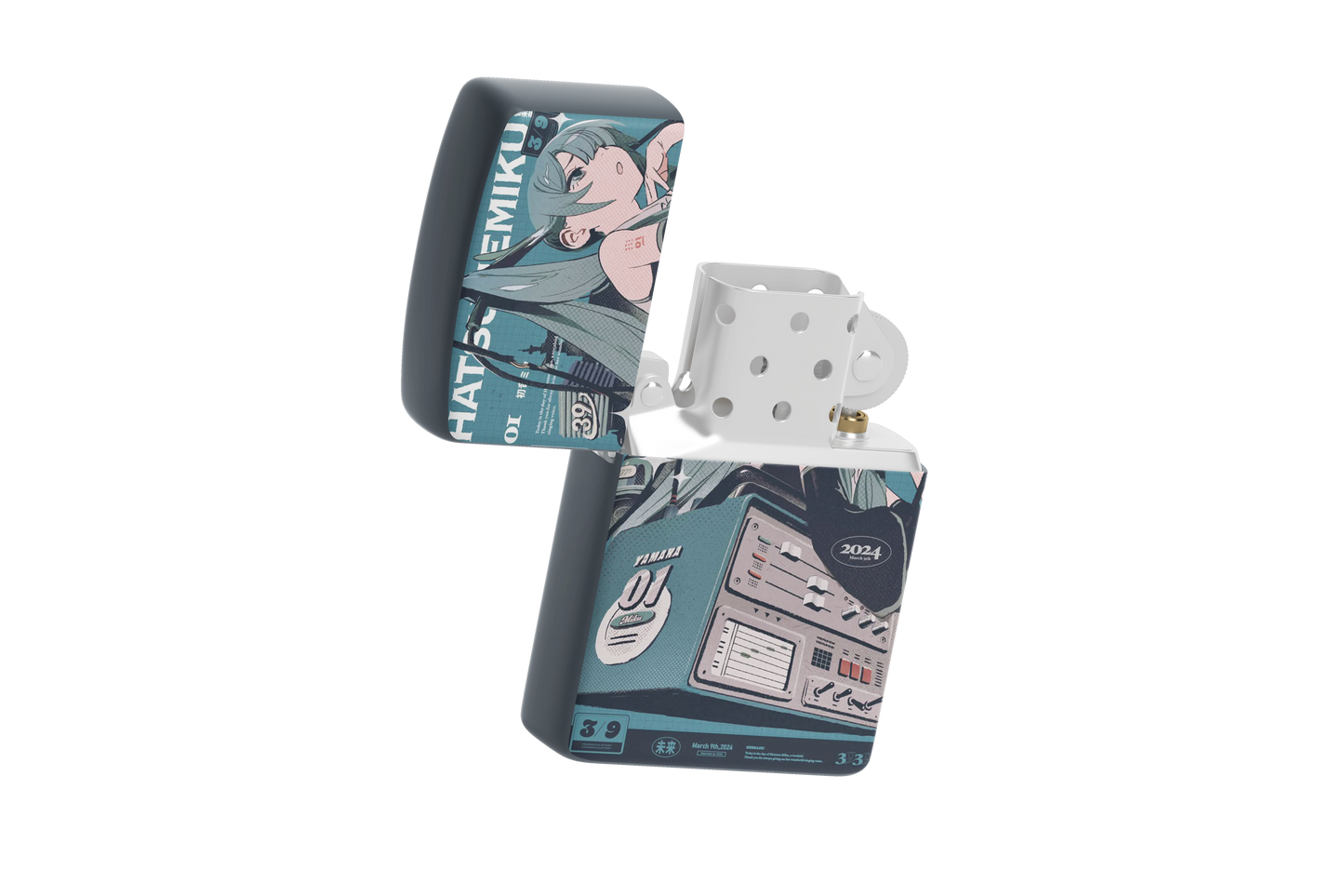 Hatsune Miku – March 2024 Edition Magazine-style Art – Sublimated Windproof Lighter