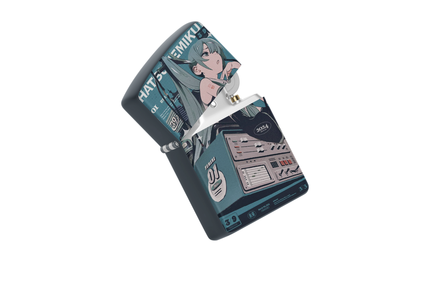 Hatsune Miku – March 2024 Edition Magazine-style Art – Sublimated Windproof Lighter