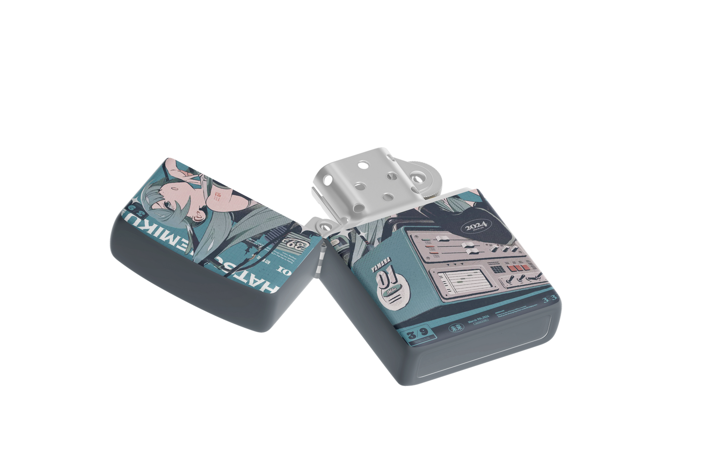 Hatsune Miku – March 2024 Edition Magazine-style Art – Sublimated Windproof Lighter