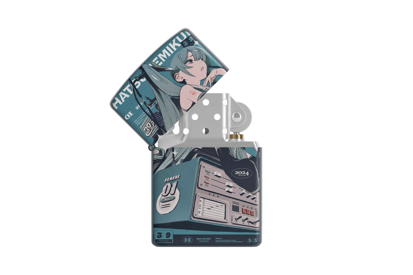 Hatsune Miku – March 2024 Edition Magazine-style Art – Sublimated Windproof Lighter