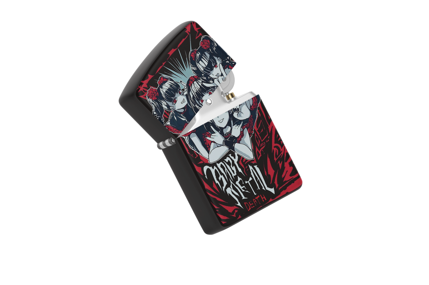 Baby Metal DEATH Pose Anime Styled– Sublimated Windproof Lighter