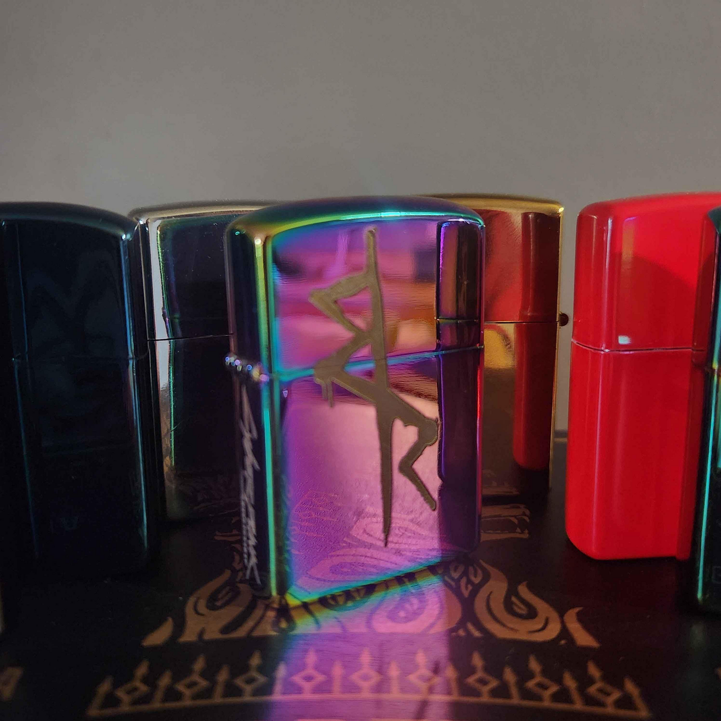 Cyberpunk-Inspired Lighter - Engraved Edgerunner Logo