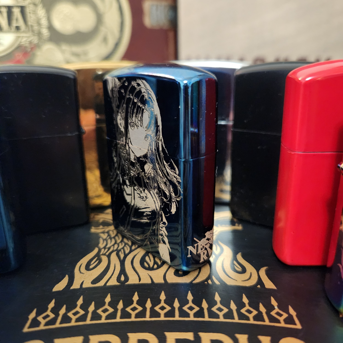 Neon Genesis Evangelion Windproof Lighter - Misato Katsuragi w/ NERV & Title Logos