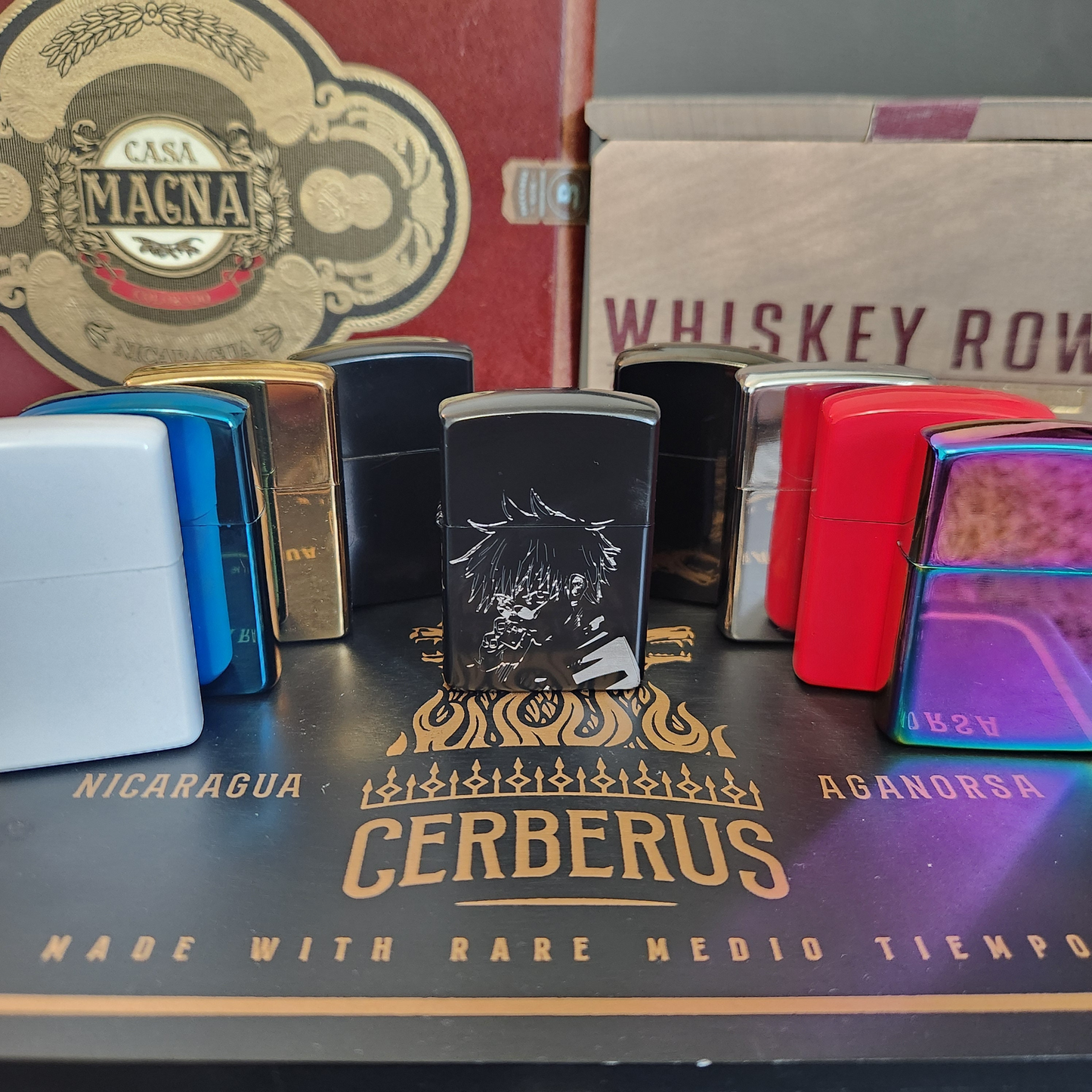 Jujutsu Kaisen Inspired Engraved Lighter - Satoru Gojo & Title Logo