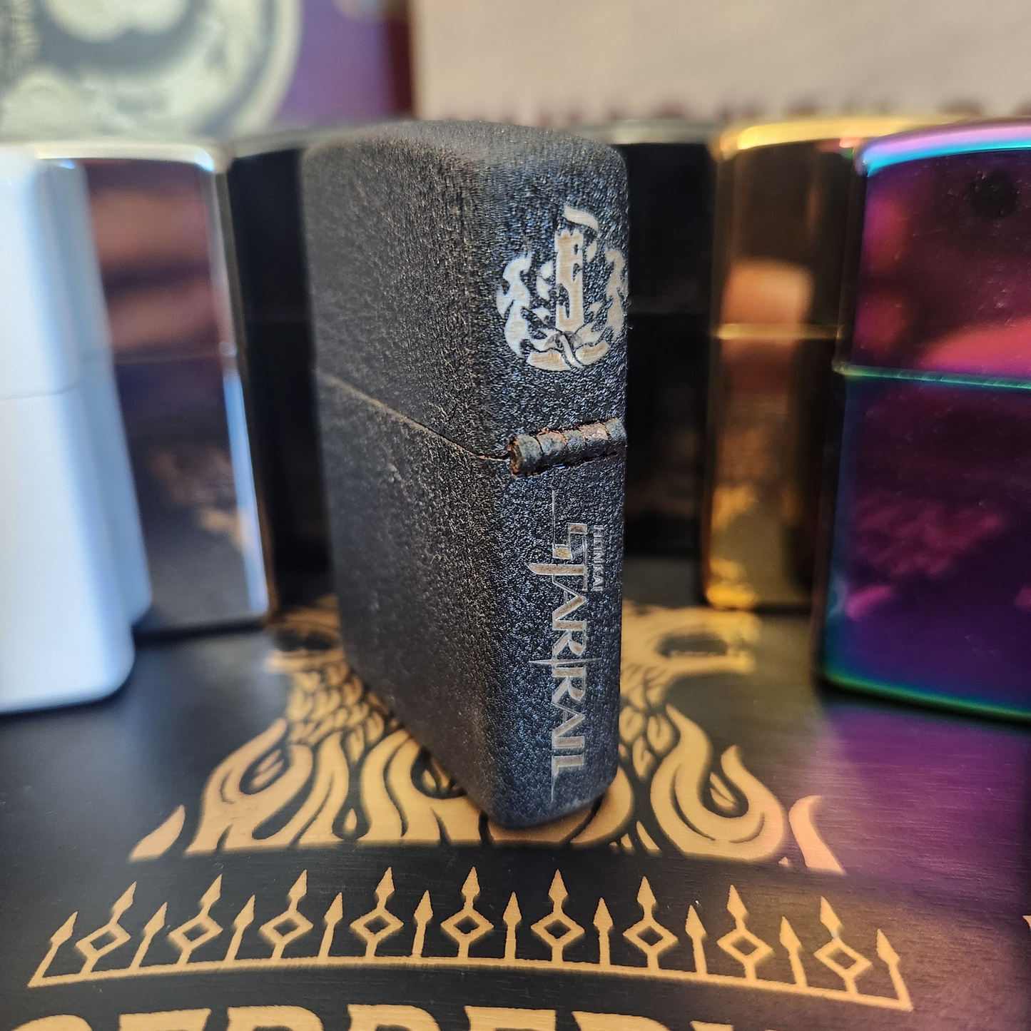 Honkai Star Rail Inspired Engraved Lighter - Trailblazer Stelle & Caelus Art w/ Destruction Crest