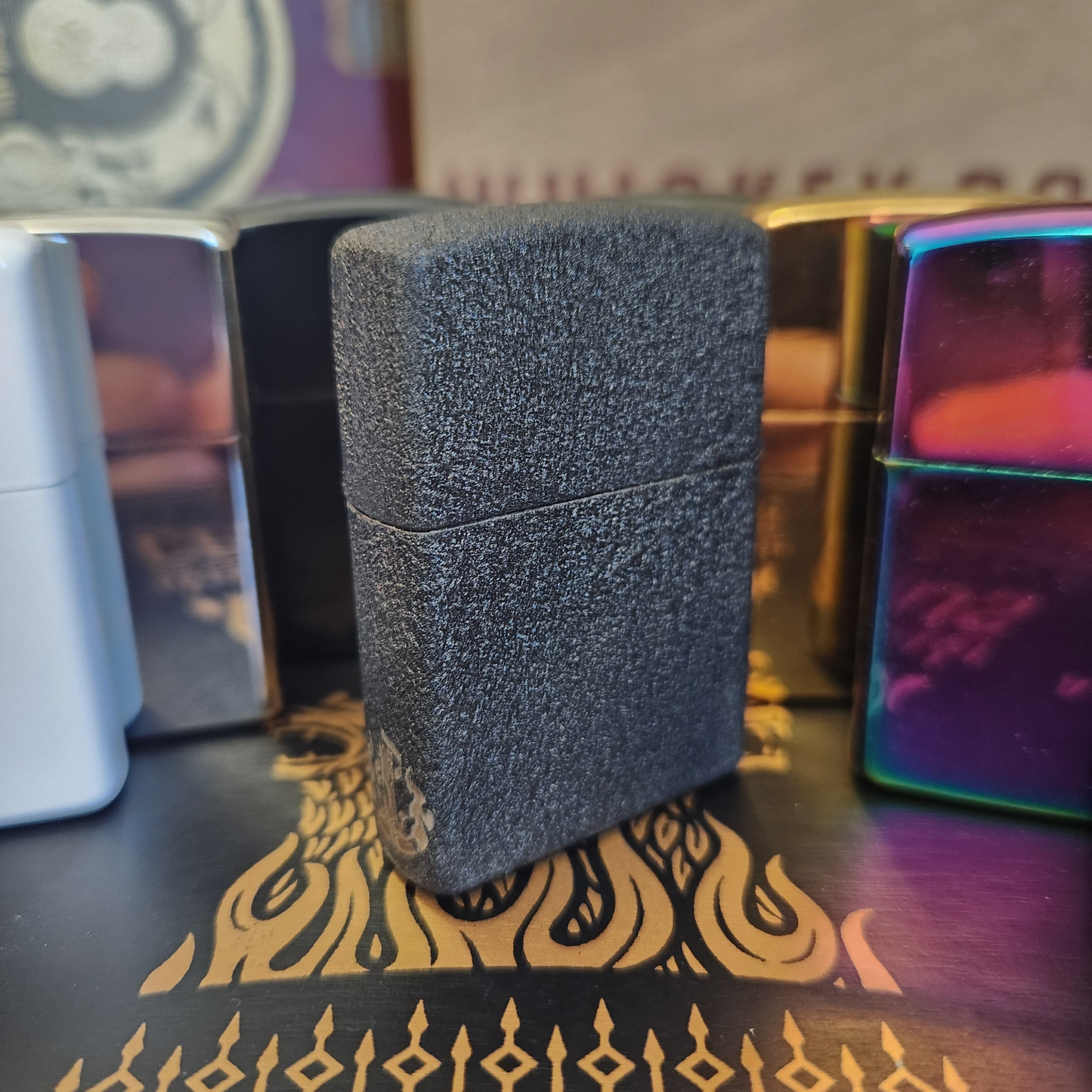 Honkai Star Rail Inspired Engraved Lighter - Trailblazer Stelle & Caelus Art w/ Destruction Crest