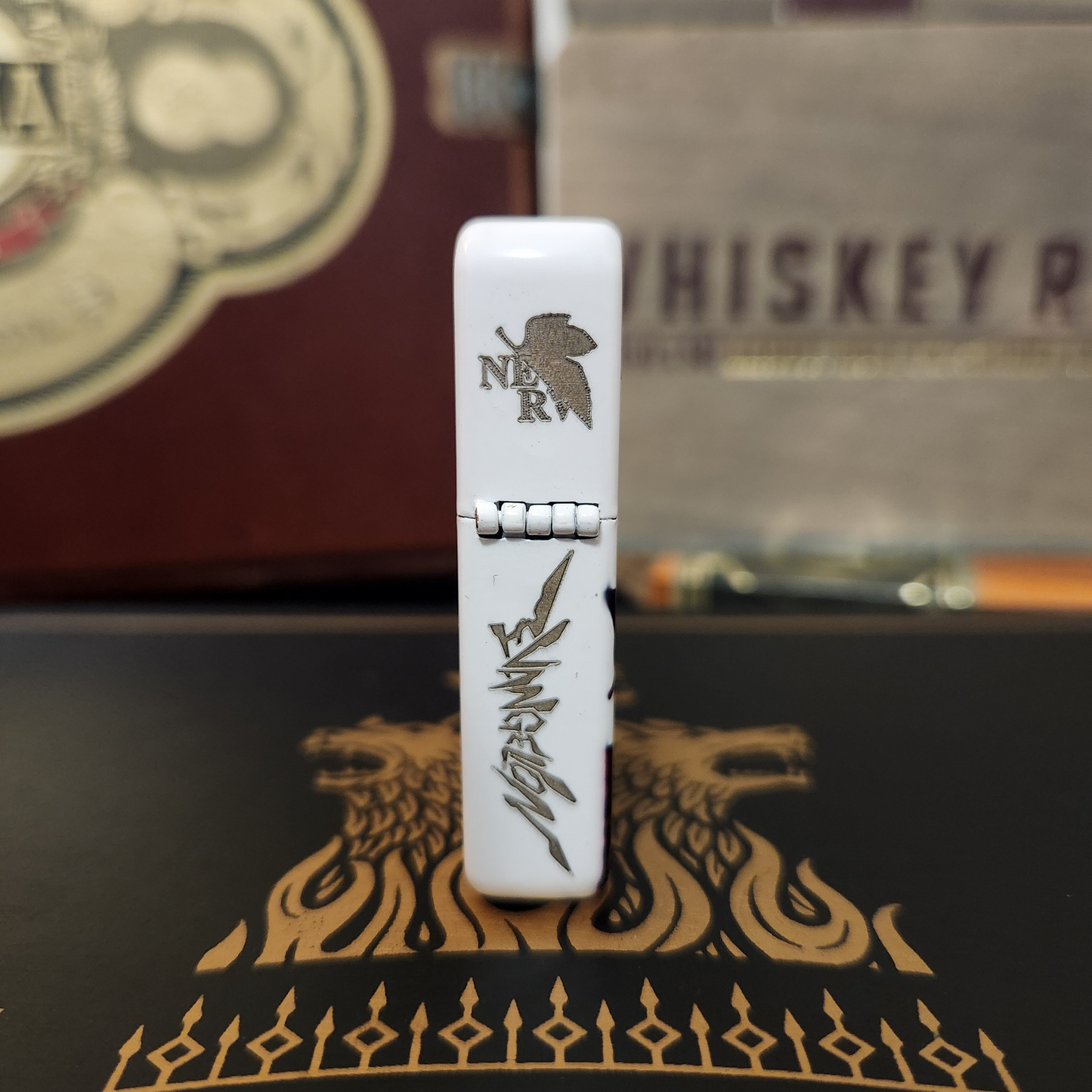 Evangelion Unit-01 Sublimated Lighter - Full Color Art w/ Engraved Nerv Logo & Title Text