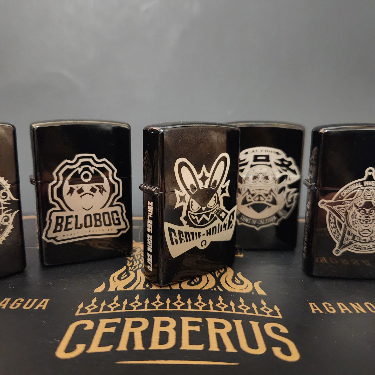 Zenless Zone Zero Engraved Faction Lighters - Cunning Hares, Sons of Calydon, NEPS, Belobog Industries, Victoria Housekeeping