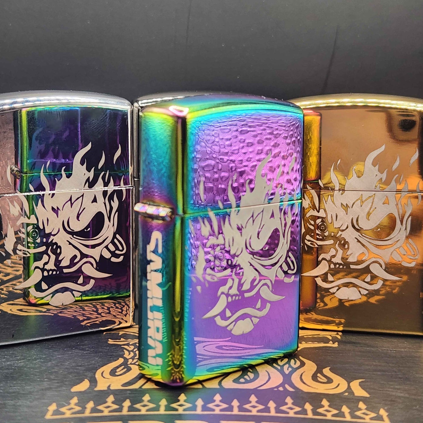 Samurai-Inspired Musical Arc Lighter —  Ballad of Buck Ravers/The Rebel Path Motif