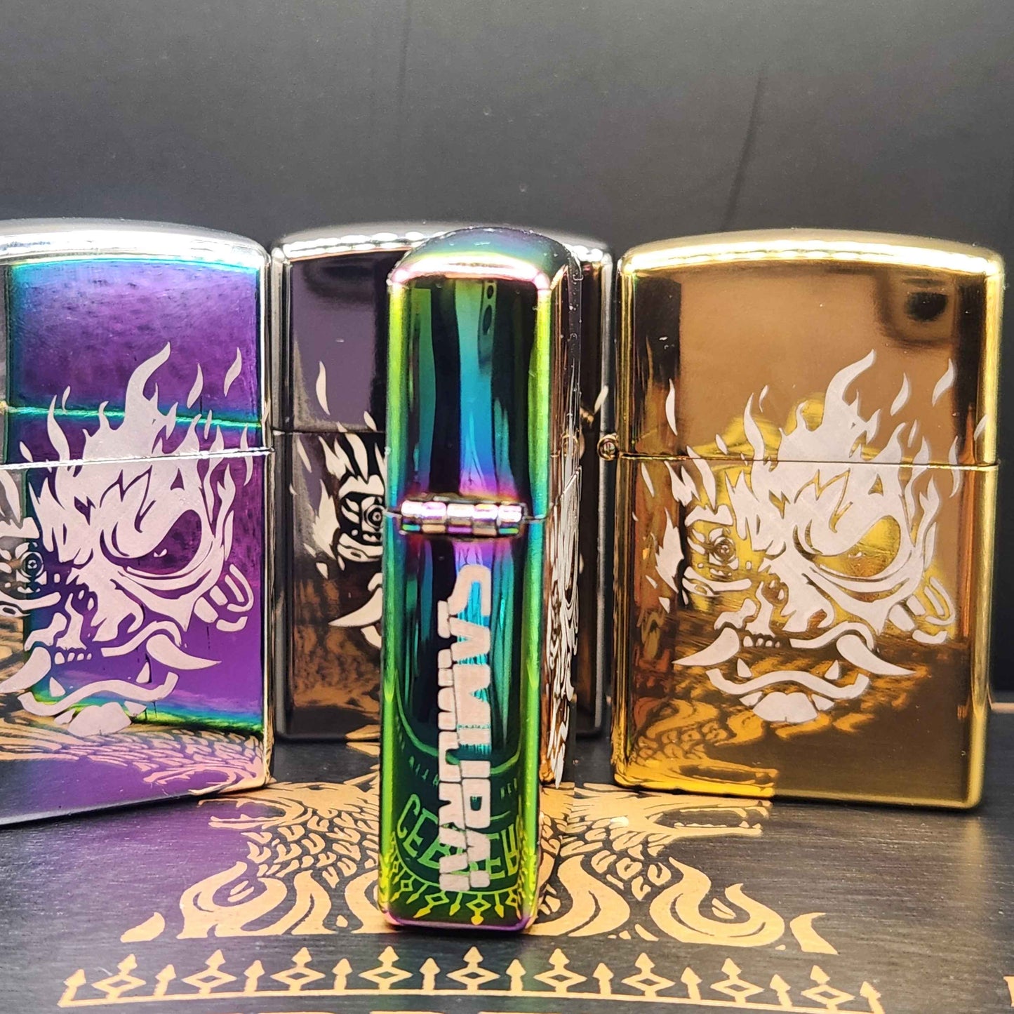 Samurai-Inspired Musical Arc Lighter —  Ballad of Buck Ravers/The Rebel Path Motif