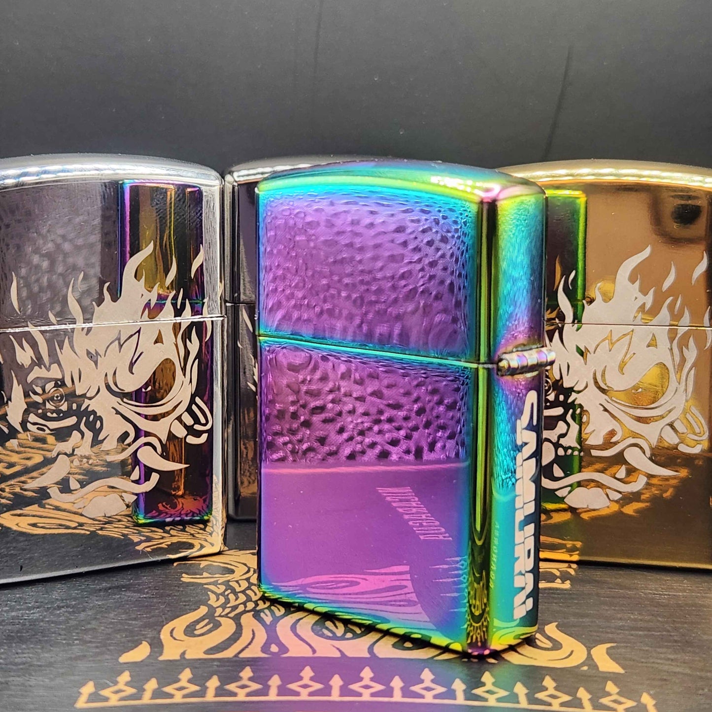Samurai-Inspired Musical Arc Lighter —  Ballad of Buck Ravers/The Rebel Path Motif