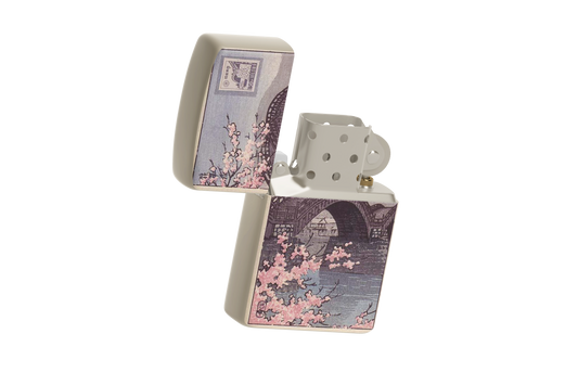Cherry Blossom Post – Sublimated Windproof Lighter - Japanese Art