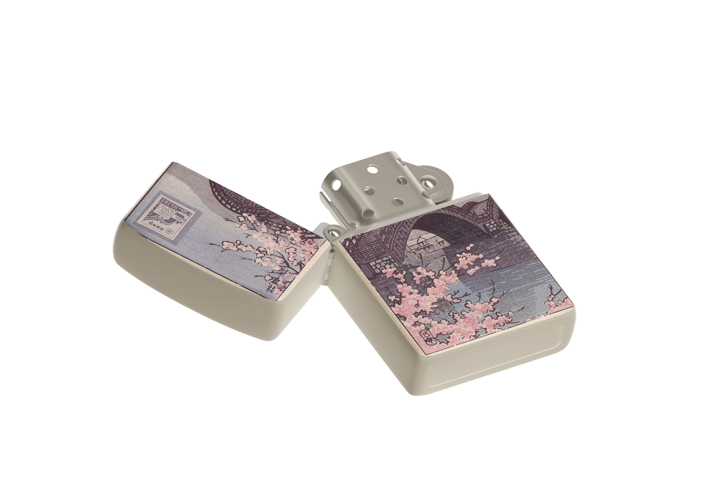 Cherry Blossom Post – Sublimated Windproof Lighter - Japanese Art