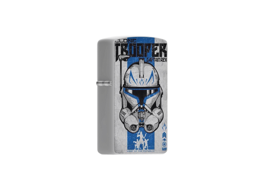 Clone Trooper Blue Weathered Banner – Sublimated Windproof Lighter - Star Wars