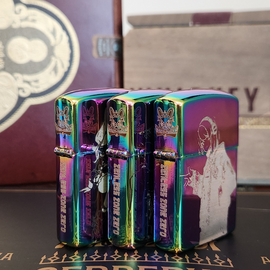 Zenless Zone Zero Cunning Hares Engraved Lighters - Anby, Nicole Demara & Billy Kid W/ Gentle House Logo