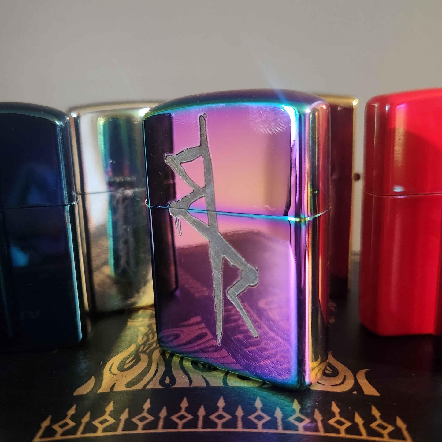 Cyberpunk-Inspired Lighter - Engraved Edgerunner Logo