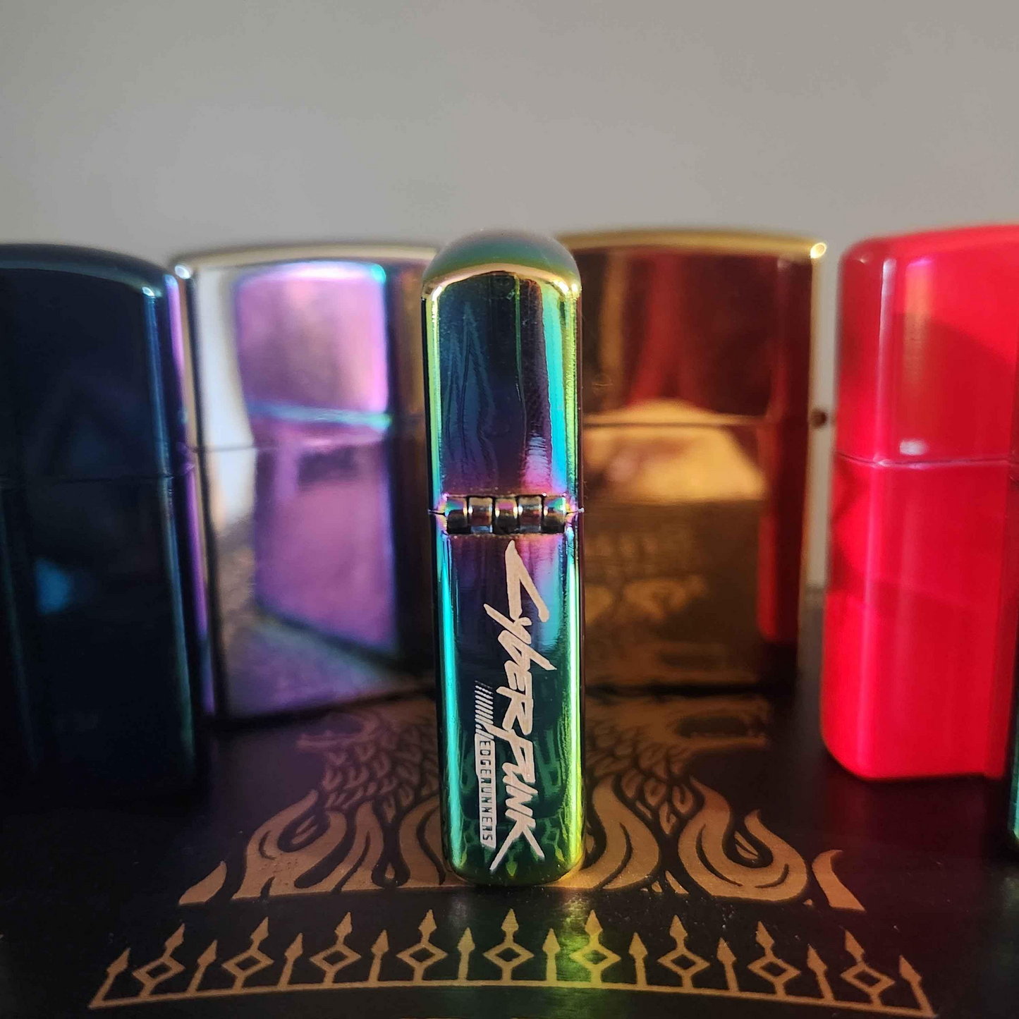 Cyberpunk-Inspired Lighter - Engraved Edgerunner Logo