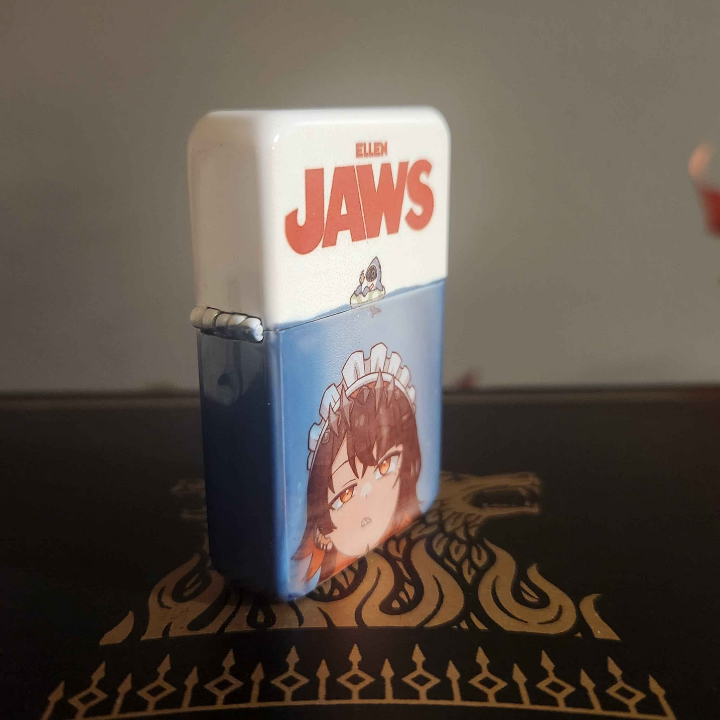 Zenless Zone Zero Ellen Joe Jaws Windproof Lighter - Jaws Parody Poster W/ Full Color