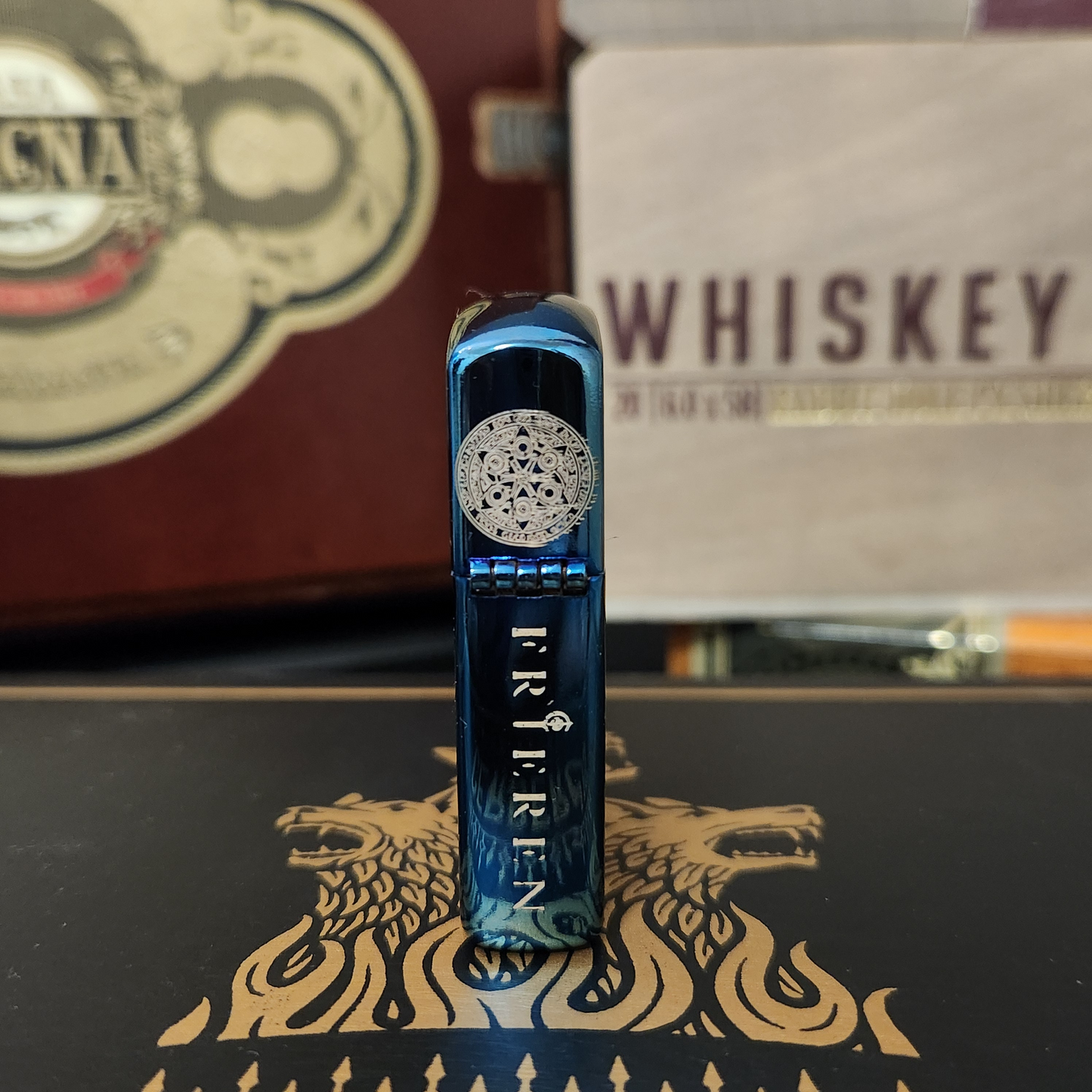 Frieren: Beyond Journey's End Engraved Windproof Lighter - Frieren With Magic Circle & Title Text