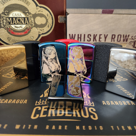 Frieren: Beyond Journey's End Engraved Windproof Lighter - Frieren With Magic Circle & Title Text