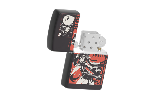 Hu Tao (Let the Living Beware) – Sublimated Windproof Lighter - Genshin Impact