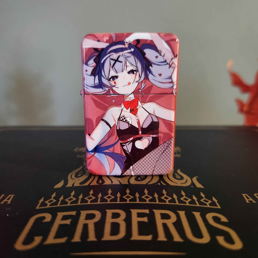 Rabbit Hole Hatsune Miku Custom Windproof Lighter - Full Color Design & Engravings
