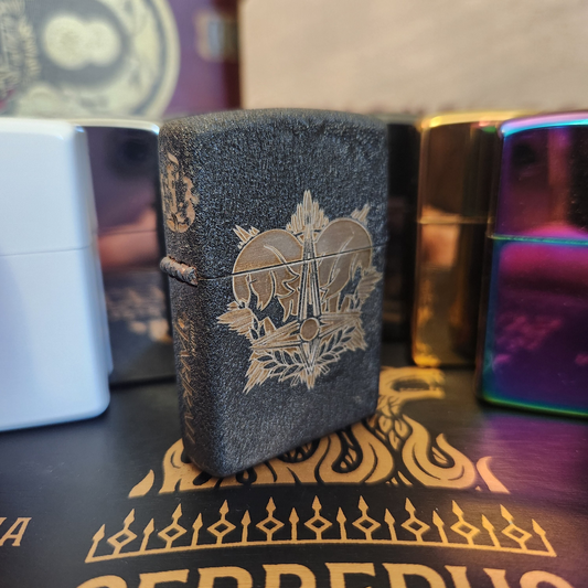 Honkai Star Rail Inspired Engraved Lighter - Trailblazer Stelle & Caelus Art w/ Destruction Crest