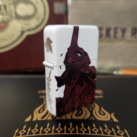 Evangelion Unit-01 Sublimated Lighter - Full Color Art w/ Engraved Nerv Logo & Title Text