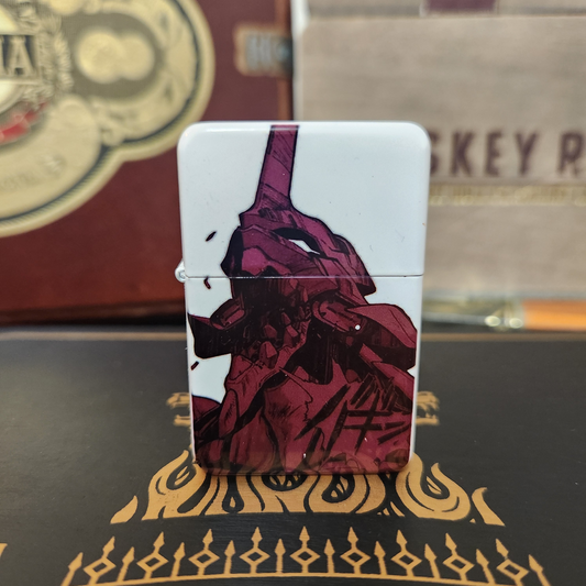 Evangelion Unit-01 Sublimated Lighter - Full Color Art w/ Engraved Nerv Logo & Title Text