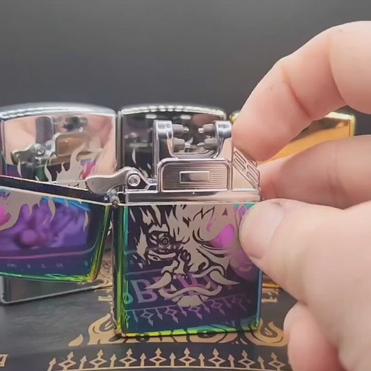 Samurai-Inspired Musical Arc Lighter —  Ballad of Buck Ravers/The Rebel Path Motif